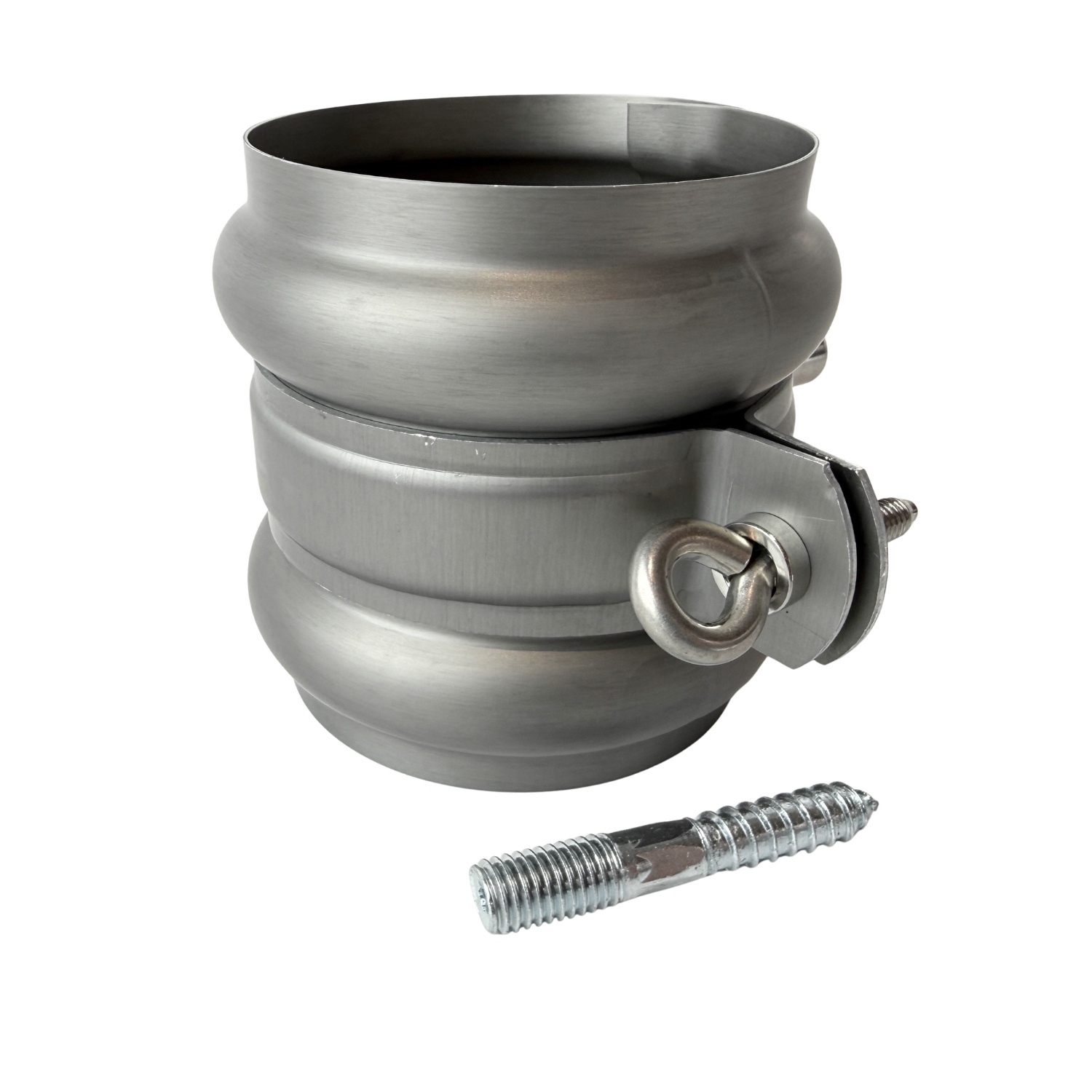 Nedzink Scharnierpijpbeugel 82 mm M8/M10 grijs Nova (NedZink, t.b.v. wrong)