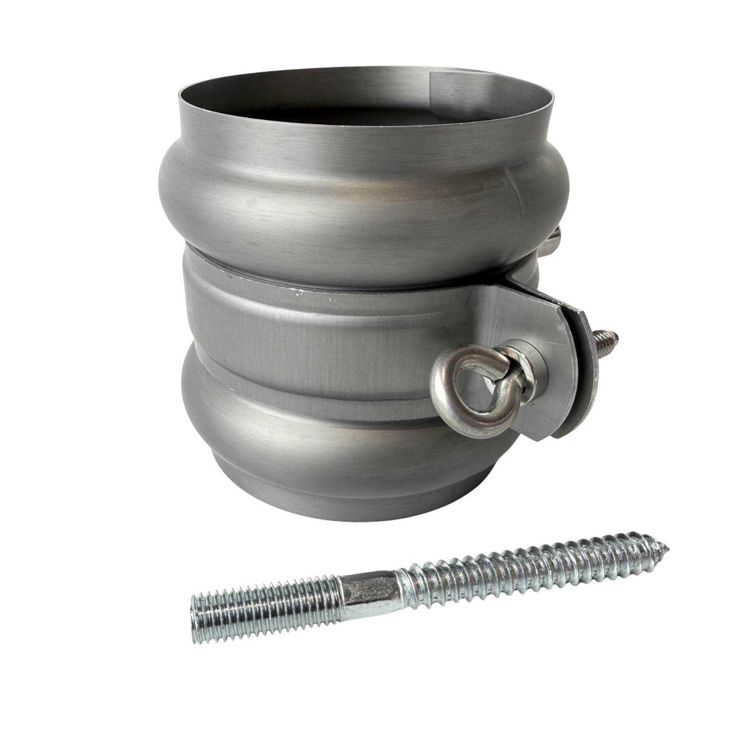 Nedzink Scharnierpijpbeugel 82 mm M8/M10 grijs Nova (NedZink, t.b.v. wrong)