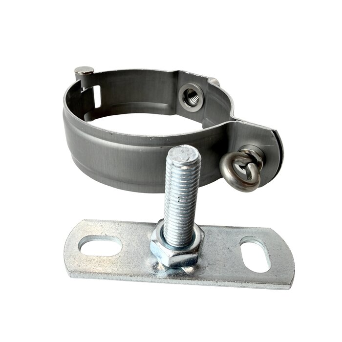 Nedzink Scharnierpijpbeugel 82 mm M8/M10 grijs Nova (NedZink, t.b.v. wrong)