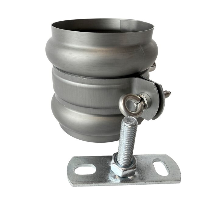 Nedzink Scharnierpijpbeugel 82 mm M8/M10 grijs Nova (NedZink, t.b.v. wrong)