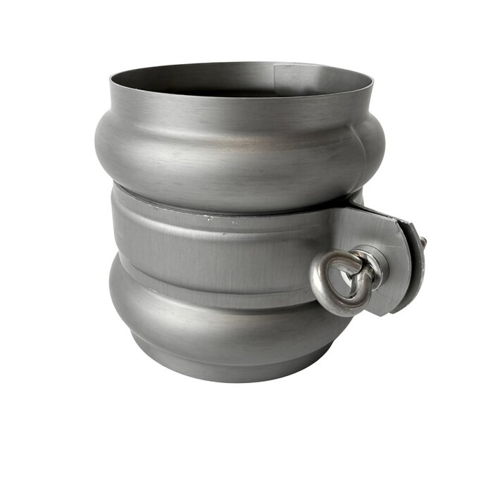 Nedzink Scharnierpijpbeugel 82 mm M8/M10 grijs Nova (NedZink, t.b.v. wrong)