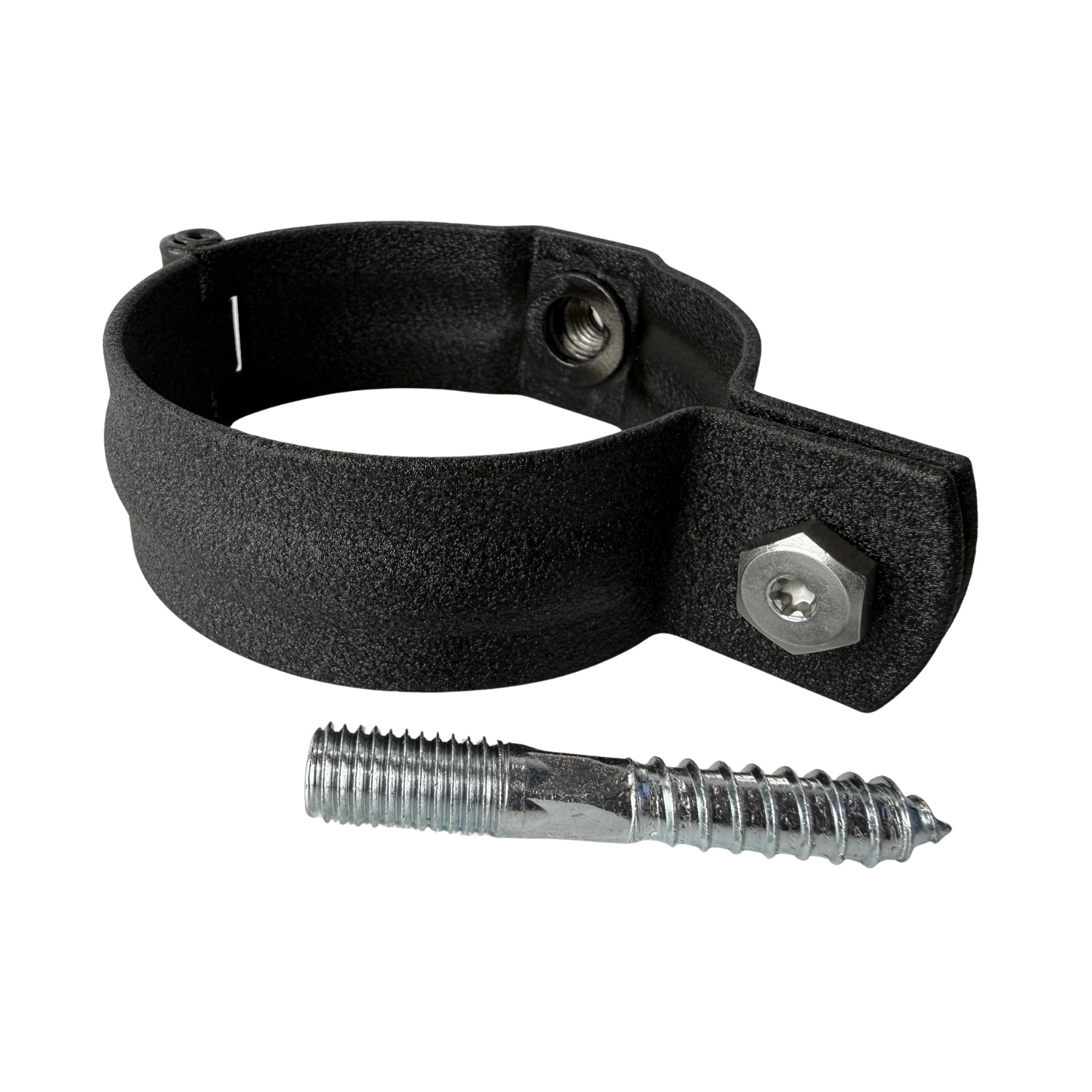 Prefa Aluminium scharnierbeugelset M10 80 mm P.10 zwart - set met montage-opties (Prefa)