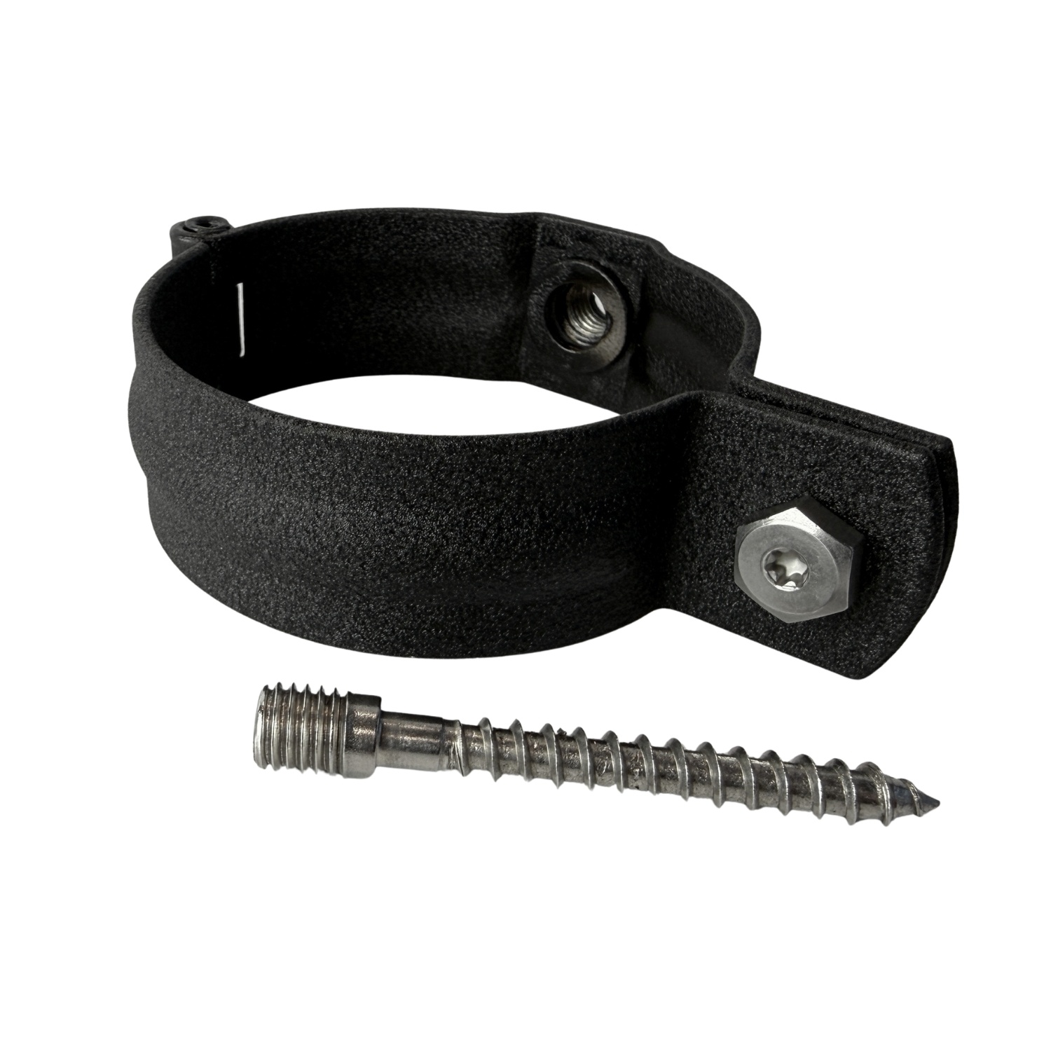 Prefa Scharnierbeugel aluminium SET M10 80 mm P.10 zwart