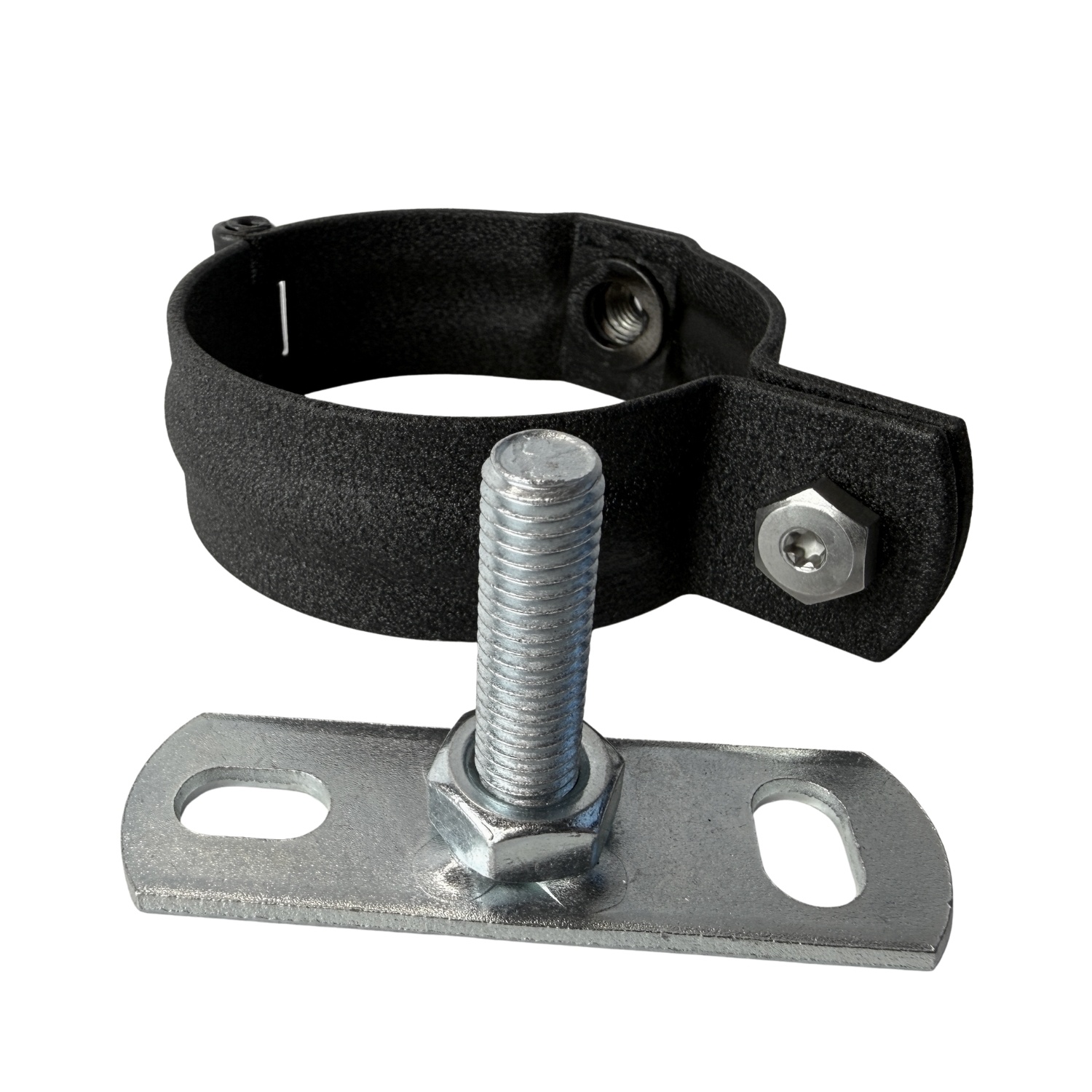 Prefa Aluminium scharnierbeugelset M10 80 mm P.10 zwart - set met montage-opties (Prefa)