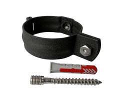 Prefa Scharnierbeugelset M10 80 mm P.10 zwart | Prefa