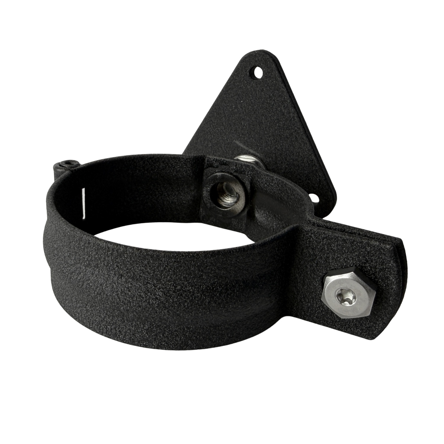 Prefa Aluminium scharnierbeugelset M10 80 mm P.10 zwart - set met montage-opties (Prefa)