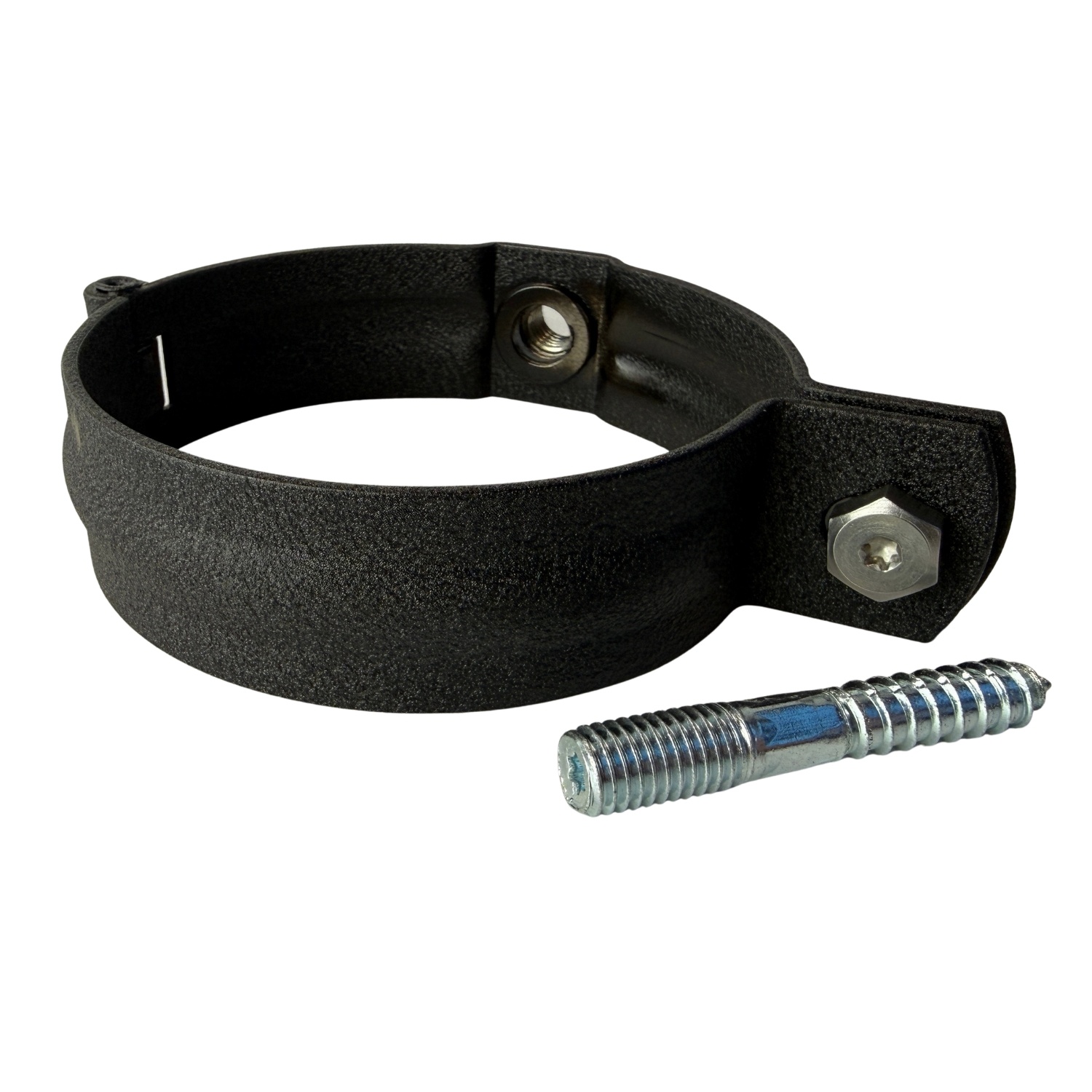 Prefa Aluminium scharnierbeugelset M10 100 mm P.10 zwart - set met montage-opties (Prefa)