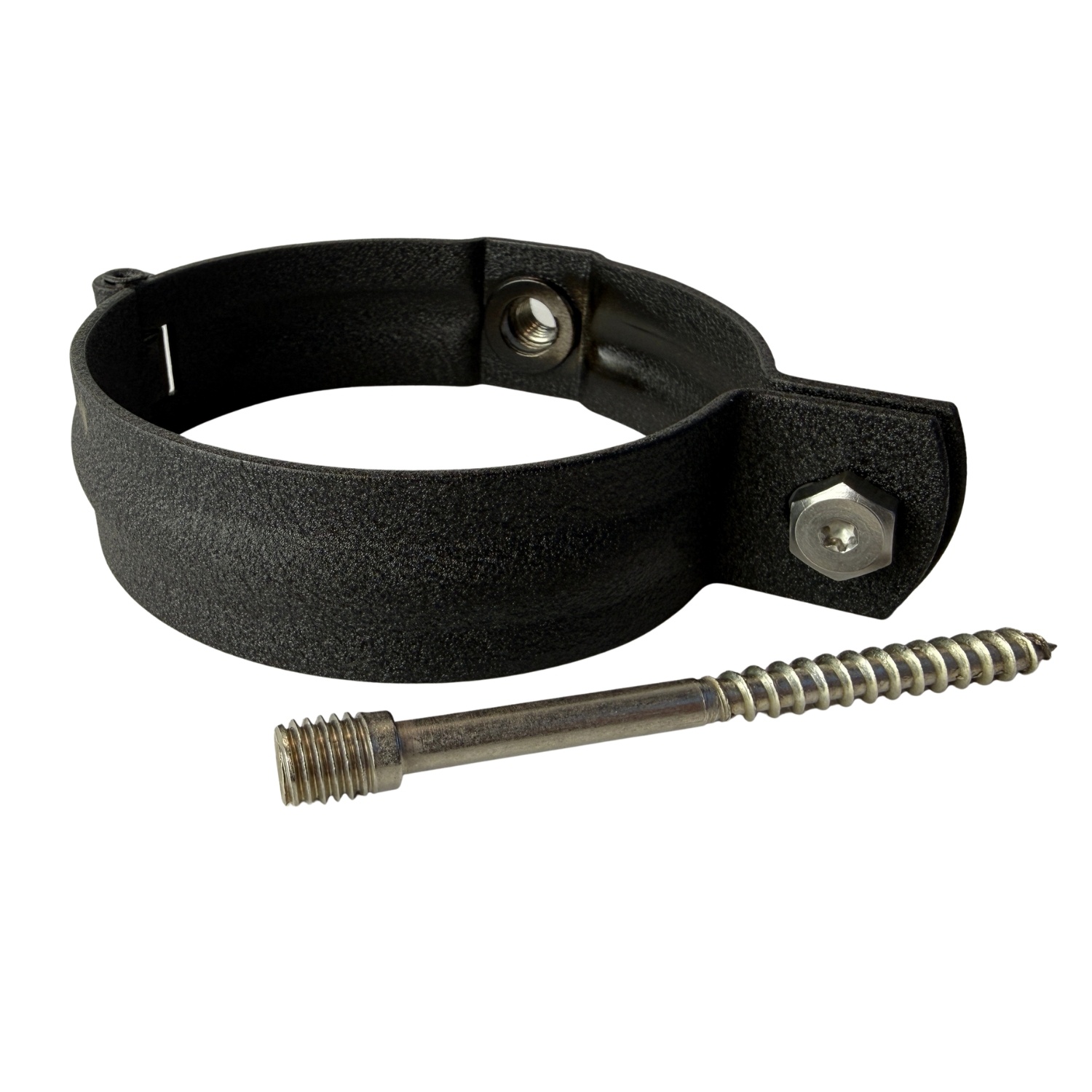 Prefa Aluminium scharnierbeugelset M10 100 mm P.10 zwart - set met montage-opties (Prefa)