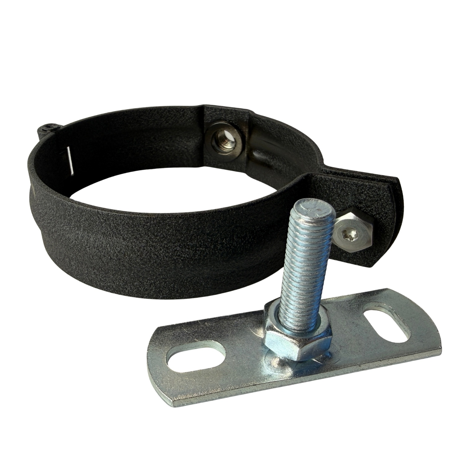 Prefa Aluminium scharnierbeugelset M10 100 mm P.10 zwart - set met montage-opties (Prefa)