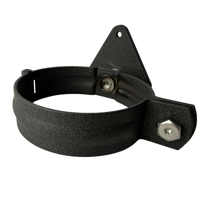 Prefa Aluminium scharnierbeugelset M10 100 mm P.10 zwart - set met montage-opties (Prefa)