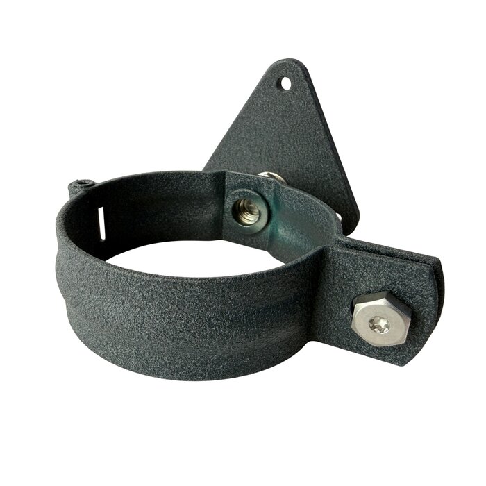 Prefa Aluminium scharnierbeugelset M10 80 mm - P.10 antraciet - set met montage-opties (Prefa)
