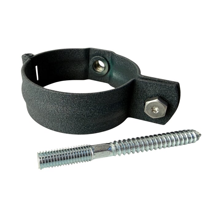 Prefa Aluminium scharnierbeugelset M10 80 mm - P.10 antraciet - set met montage-opties (Prefa)