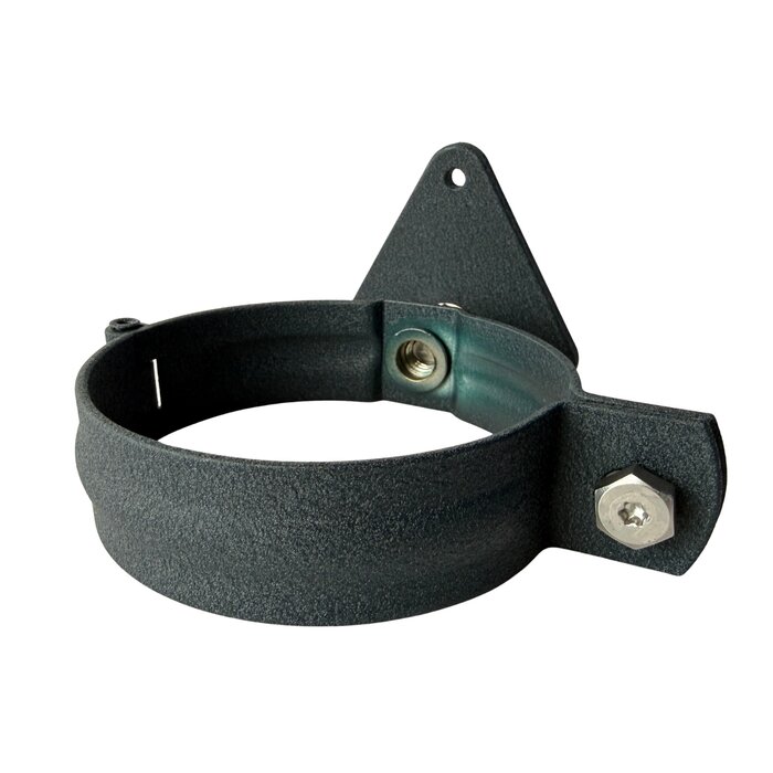 Prefa Aluminium scharnierbeugelset M10 100 mm rond - P.10 antraciet (Prefa)