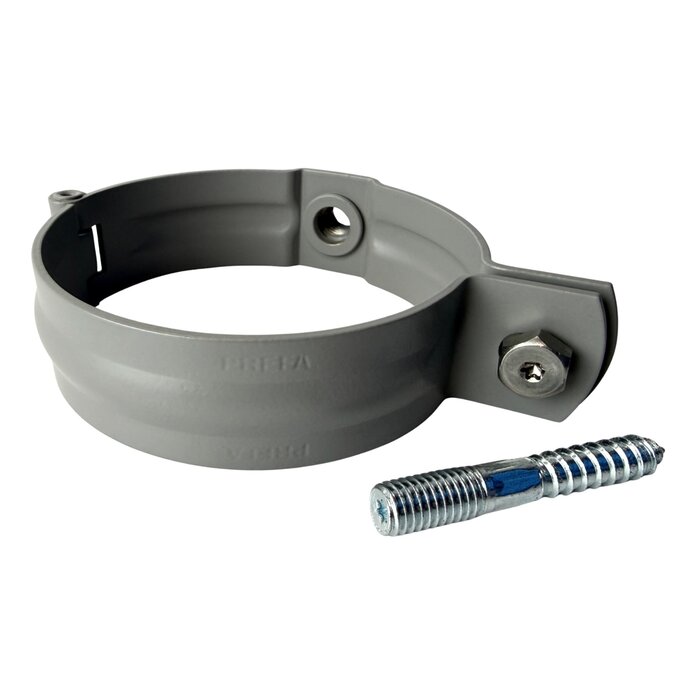 Prefa Aluminium scharnierbeugelset M10 100 mm - patinagrijs zinklook - set met montage-opties (Prefa)
