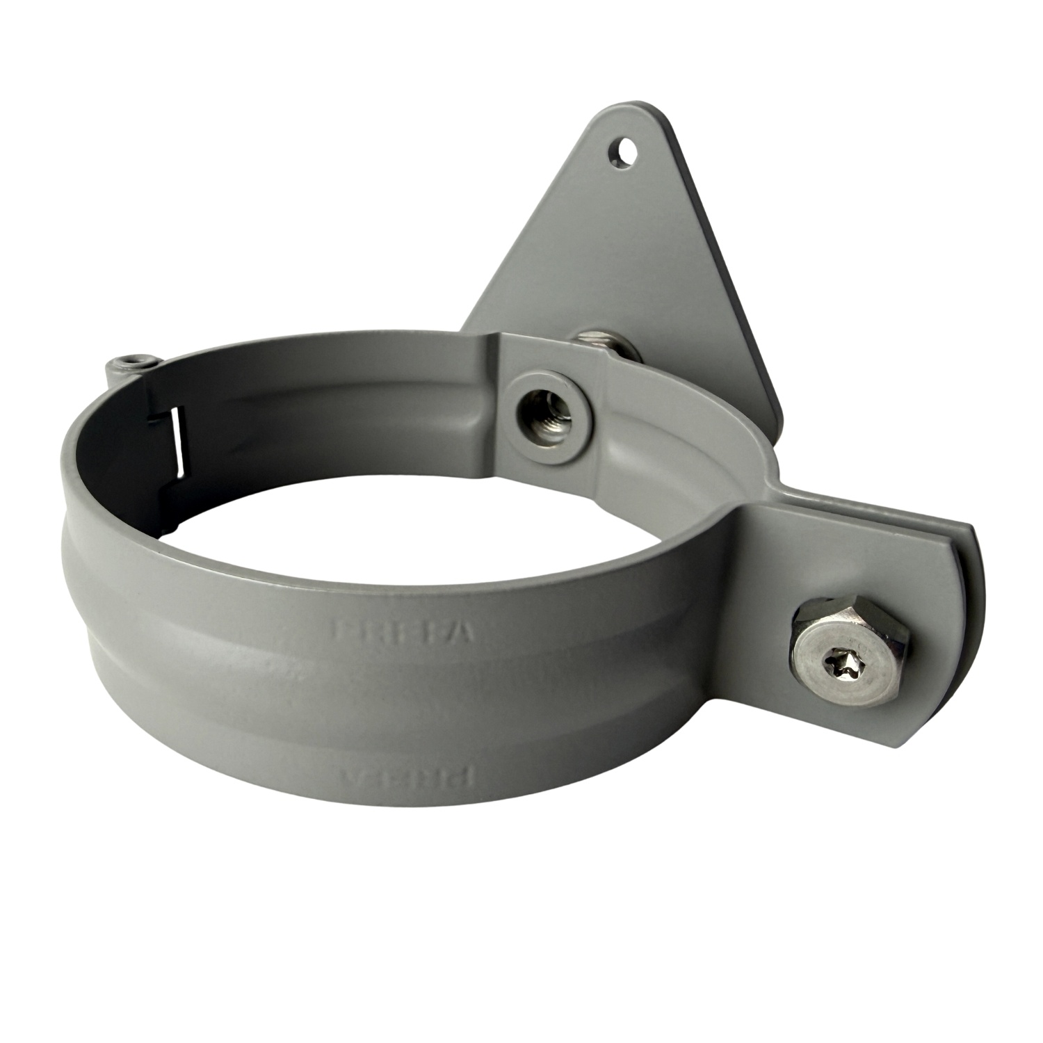 Prefa Aluminium scharnierbeugelset M10 100 mm - patinagrijs zinklook - set met montage-opties (Prefa)