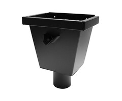 Kallos Vergaarbak junior 80 mm zwart Ral-9005 | Kallos