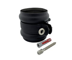 Scharnierbeugelset M10 met wrong 80 mm zwart