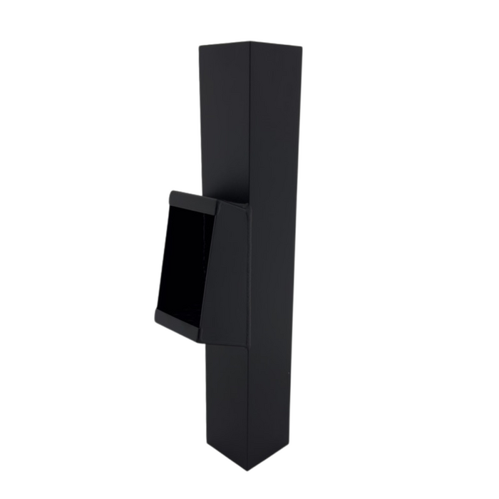 Aluminium bladafscheider 80x80mm - Ral-9005 fijnstructuur