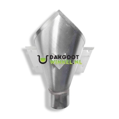 Rheinzink Zinken vergaarbak 60 mm rond model peperzak/trechter