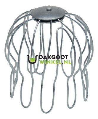 Boldraadrooster gegalvaniseerd - passend in regenpijp 100 mm