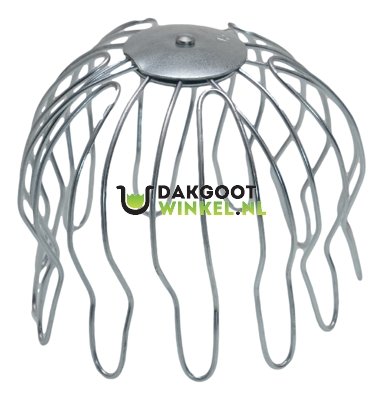 Boldraadrooster gegalvaniseerd - passend in regenpijp 120 mm