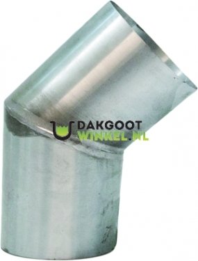 Zinken bocht 45 graden 100 mm verstek