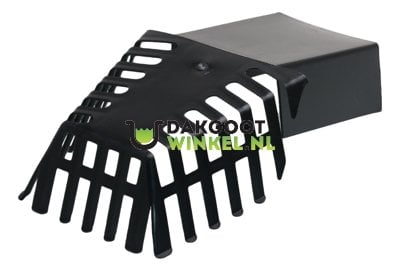 Bladvanger PE zwart 60x100 mm - voor plat dak