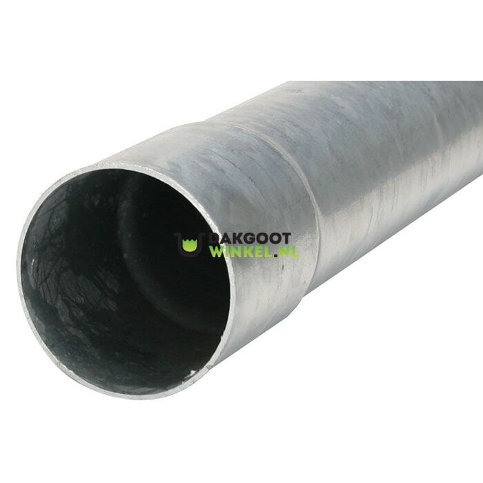Dakgootwinkel.nl Stalen ondereind (regenpijp) verzinkt 100 mm - 2 meter