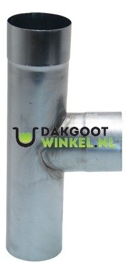 T-stuk zink 100 mm rond 85/90 graden