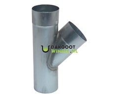 Rheinzink T-stuk 100 mm 45 graden | Rheinzink