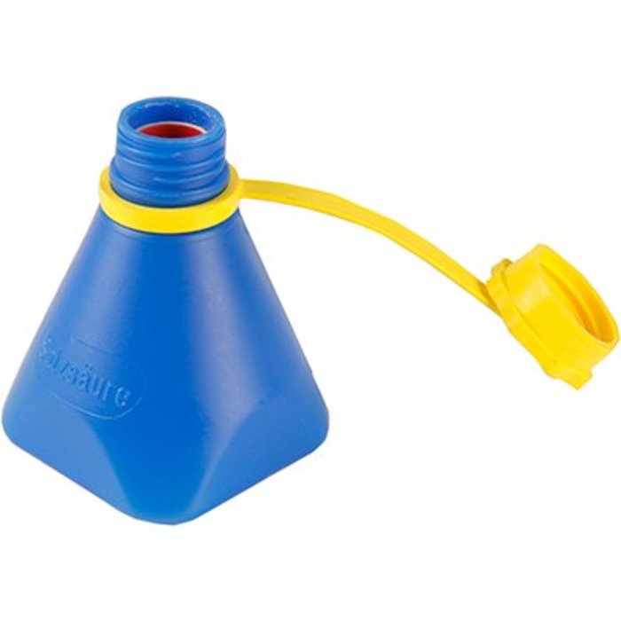 Soldeervloeistofflesje met leegloopstop (geel)