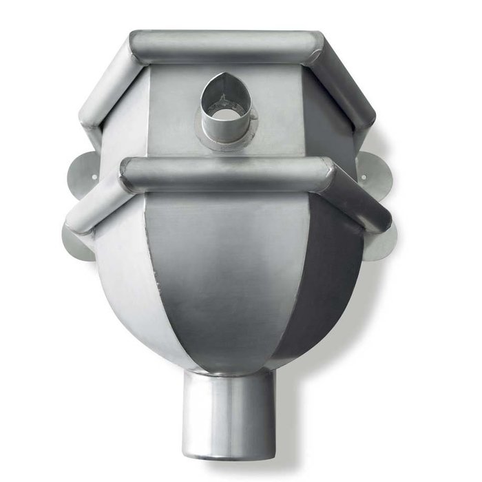 Rheinzink Zinken vergaarbak 80 mm rond - model Louvre (Rheinzink)