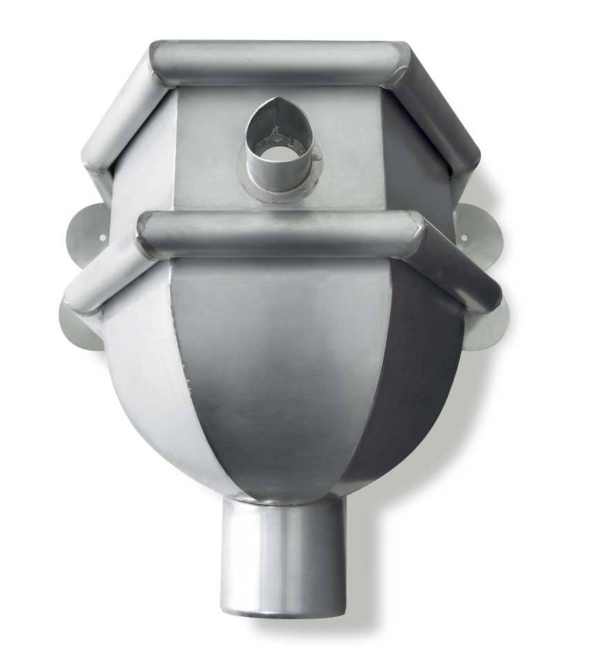 Rheinzink Zinken vergaarbak 80 mm rond - model Louvre (Rheinzink)