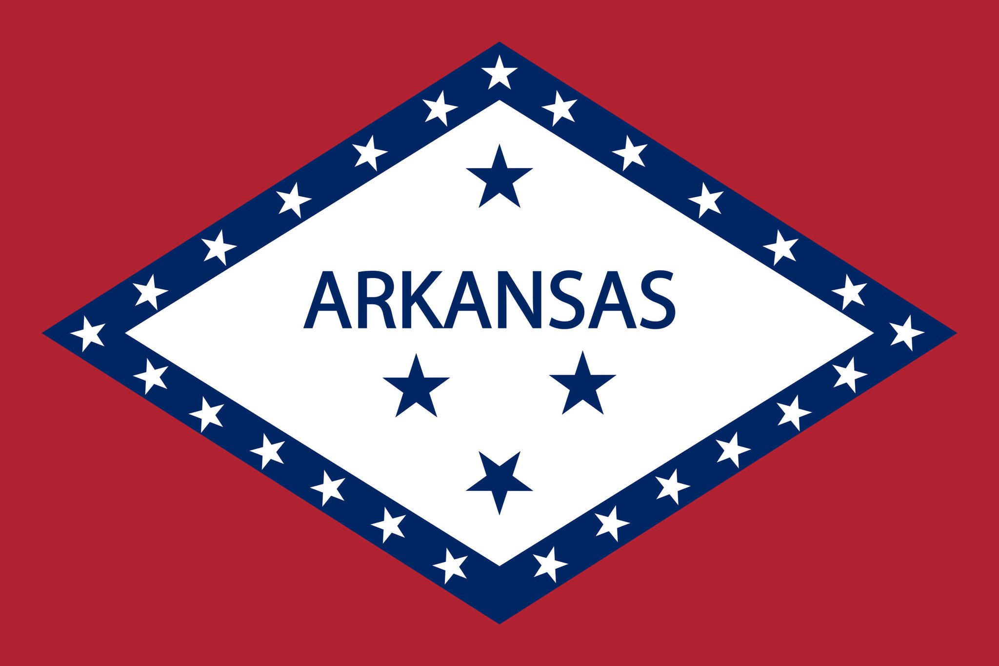 Flag Of Arkansas Image And Meaning Arkansas Flag Country Flags   Flag Of Arkansas 