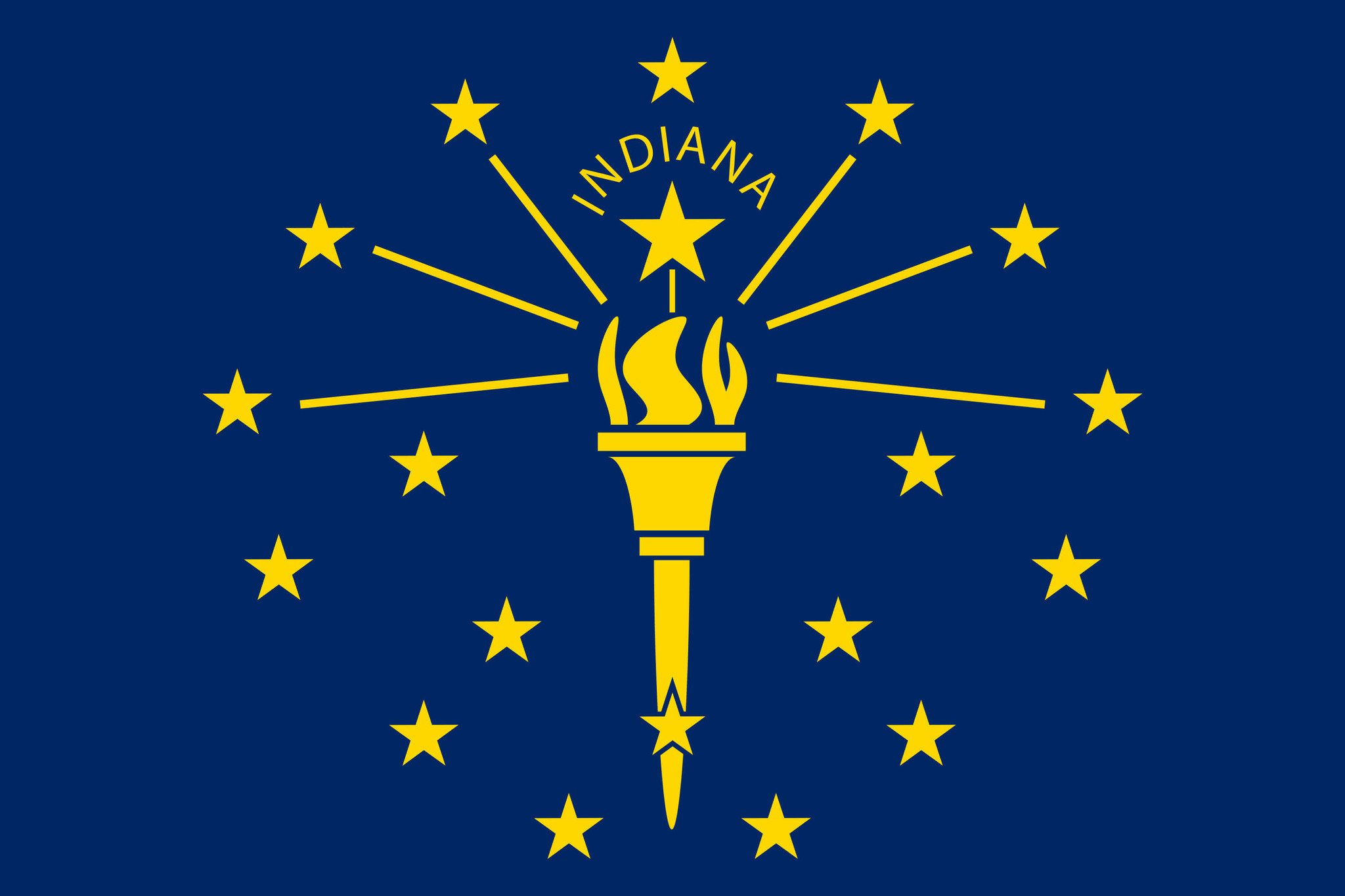 Flag of Indiana image and meaning Indiana flag - country flags