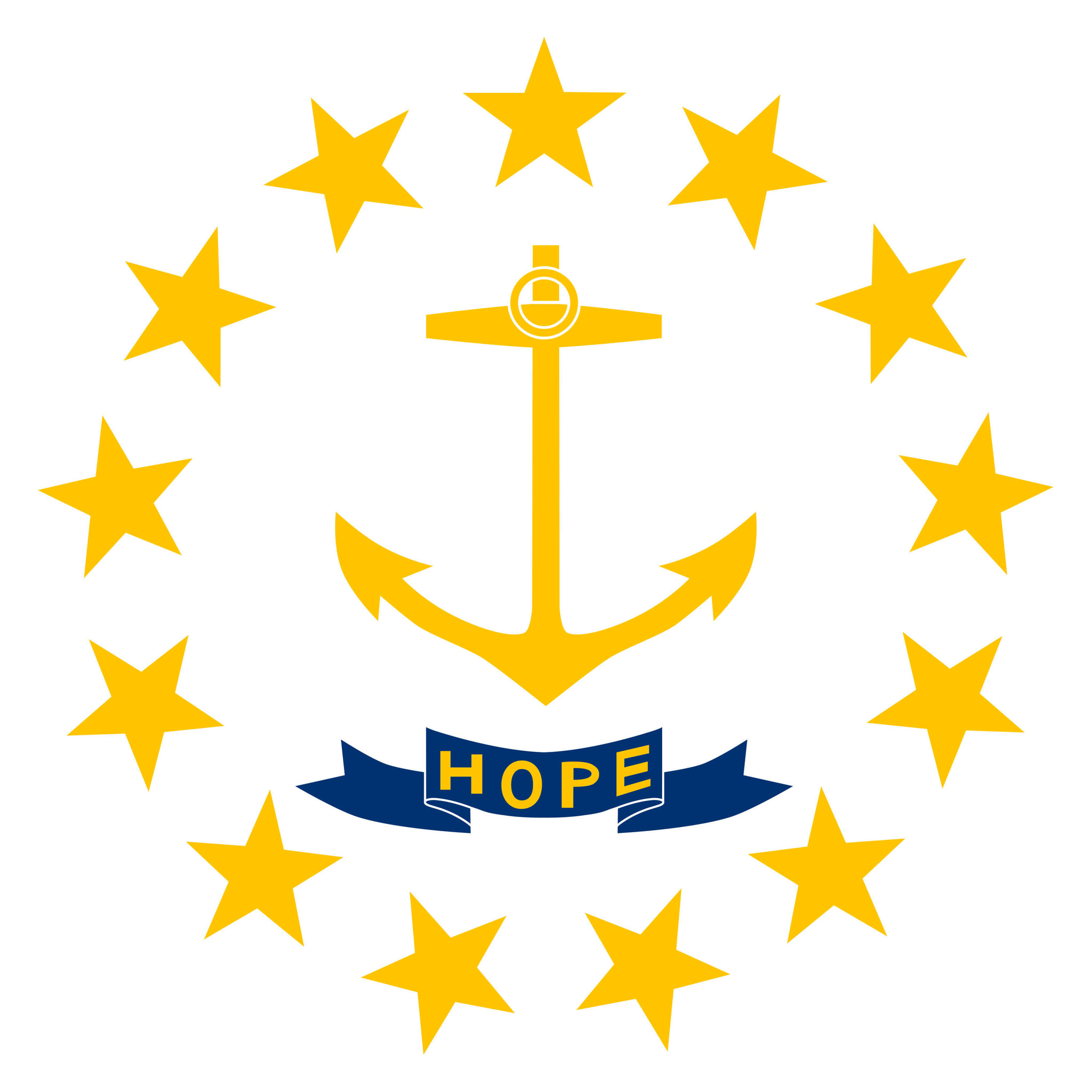 Rhode Island flag vector - country flags