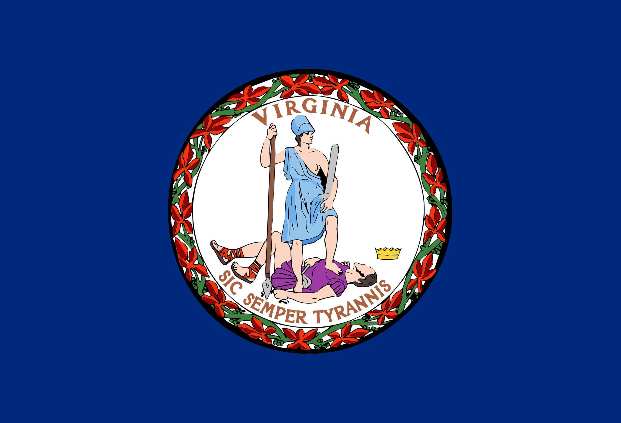 Flag of Virginia image and meaning Virginia flag - country flags