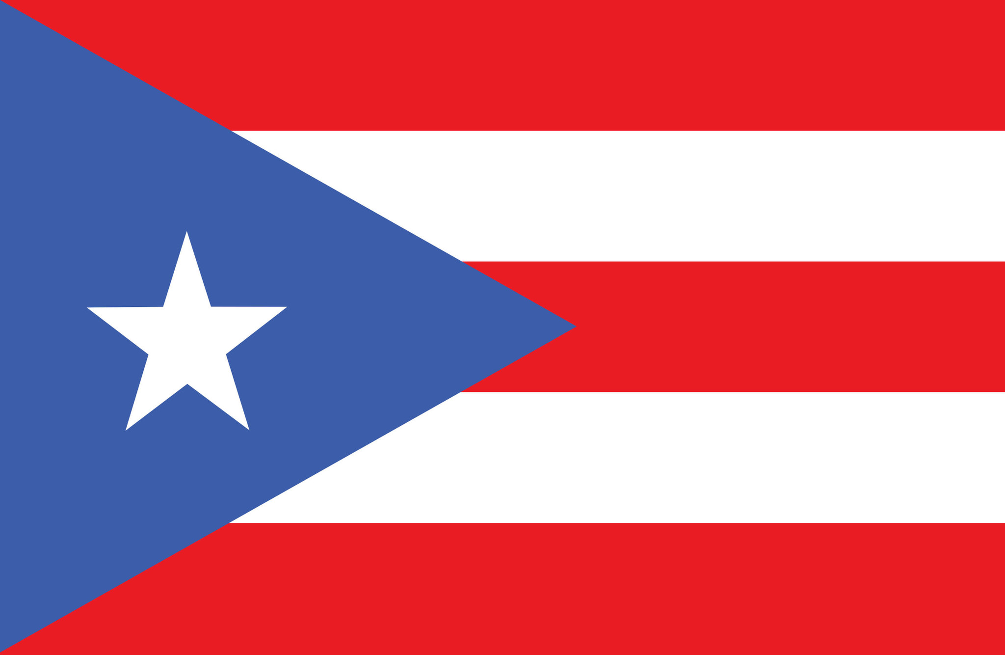Puerto Rico flag coloring - country flags