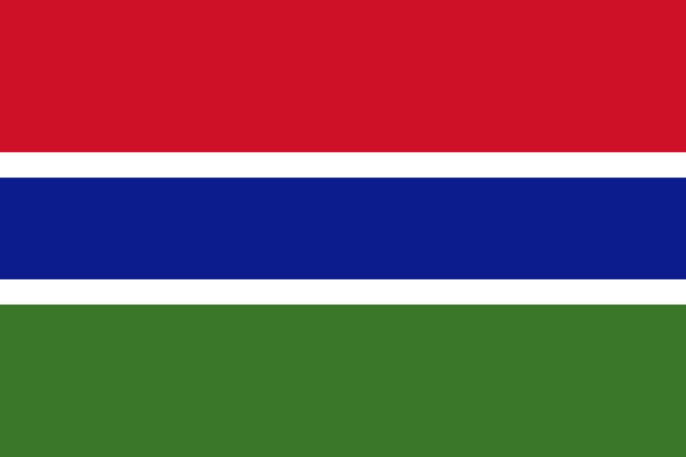 Flag of The Gambia image and meaning Gambian flag - country flags