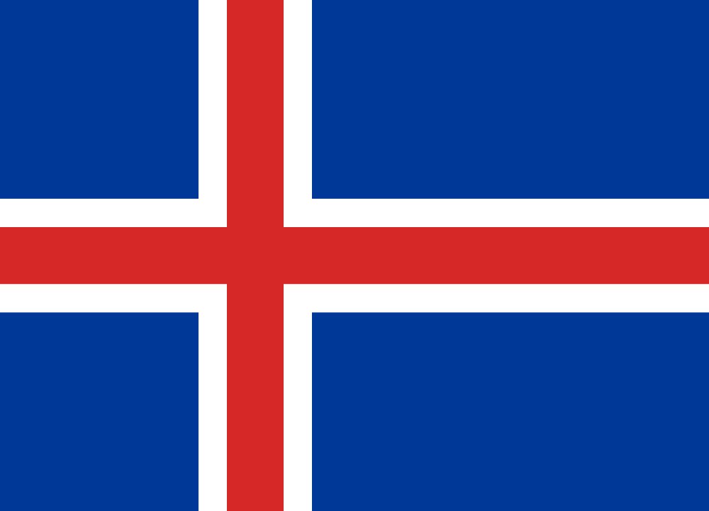 Drapeau de l'Islande, image et signification drapeau d'Islande