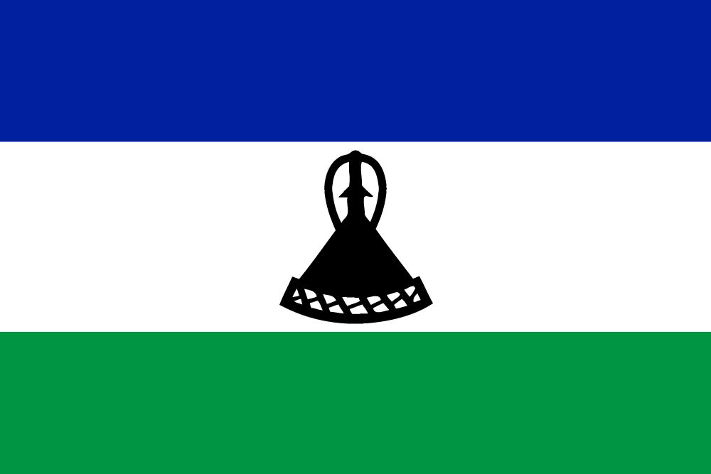 Flag of Lesotho image and meaning Lesotho flag - country flags