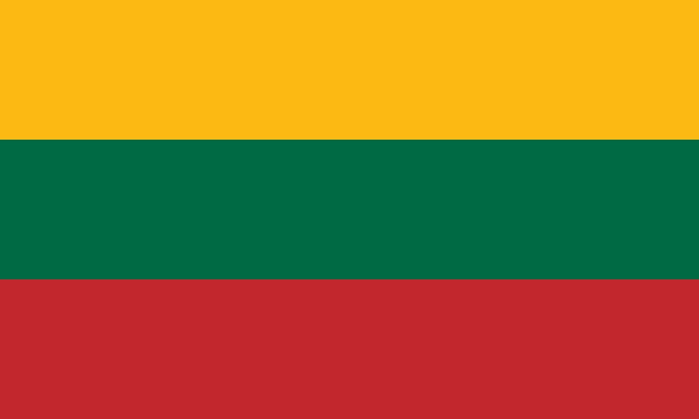 Drapeau de la Lituanie, image et signification drapeau de Lituanie