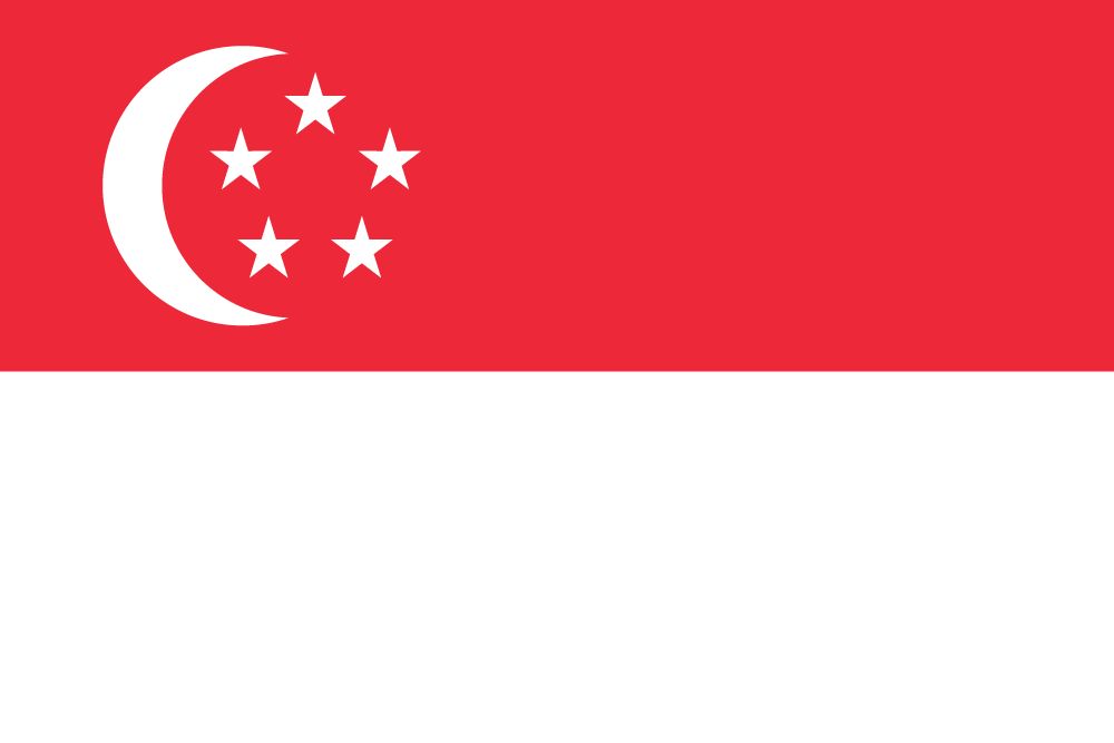 Singapur Flagge Abbildung und Bedeutung Flagge von Singapur country flags
