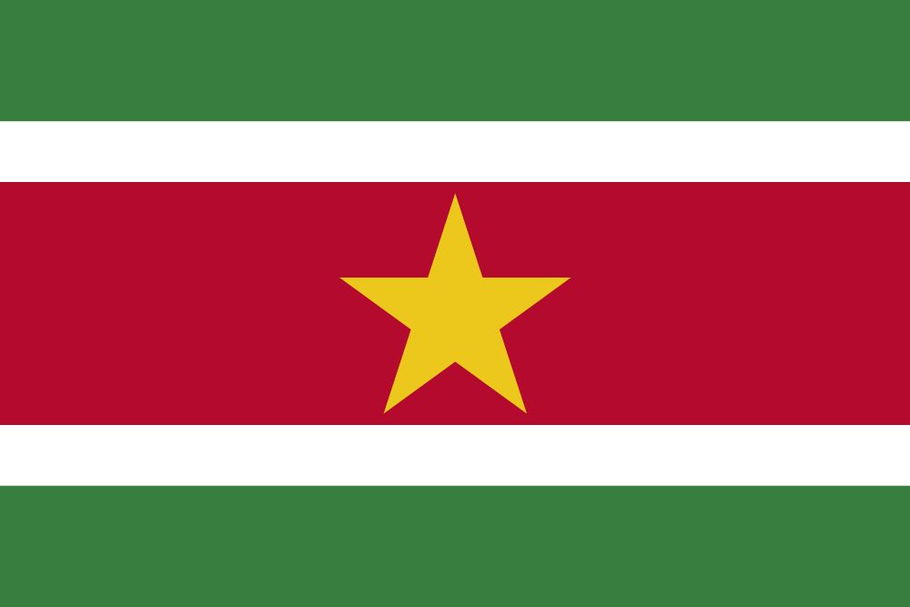 Vlag van Suriname afbeelding en betekenis Surinaamse vlag - country flags