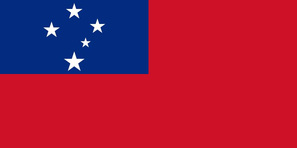 Samoa flag vector - country flags