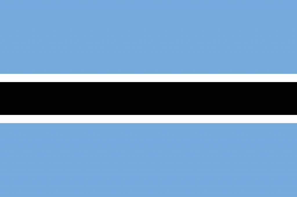 le botswana drapeau