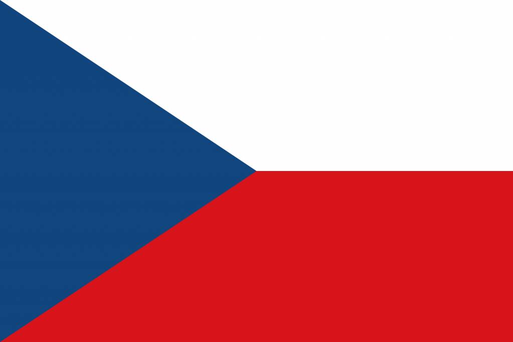 The Czech Republic flag coloring - country flags