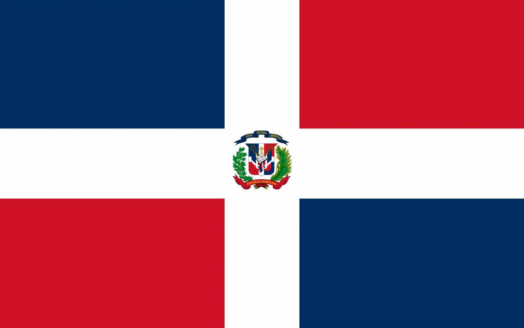 The Dominican Republic flag coloring - country flags