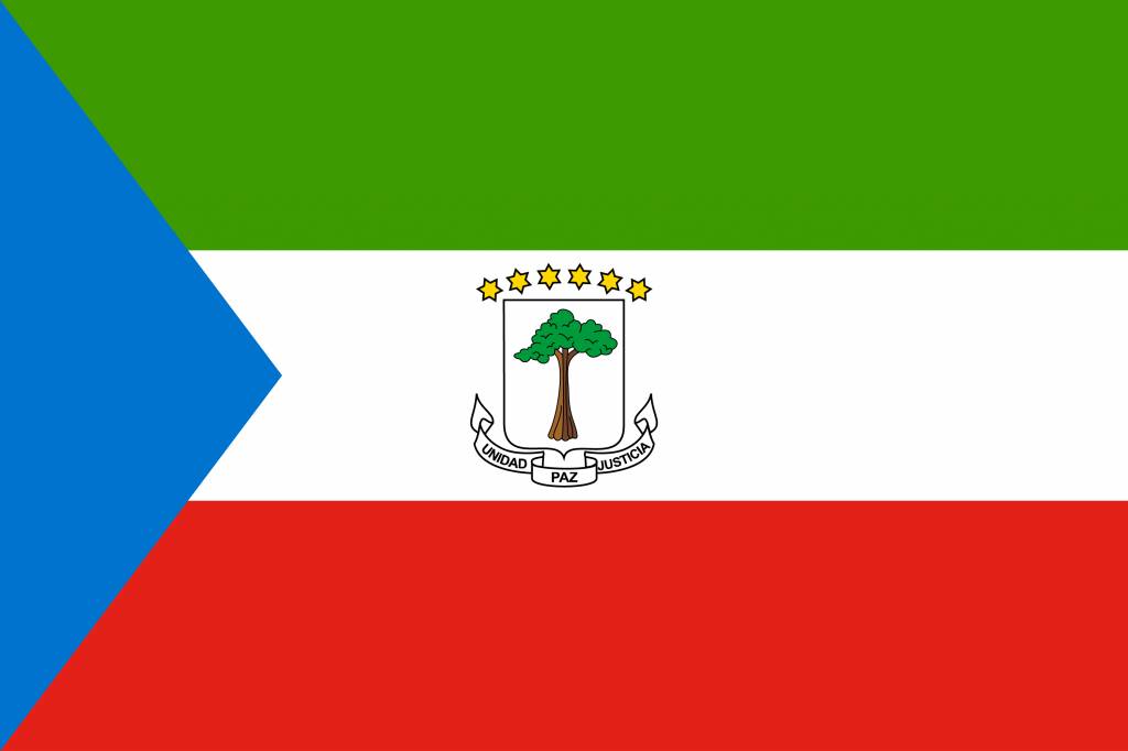 Equatorial Guinea flag coloring - country flags