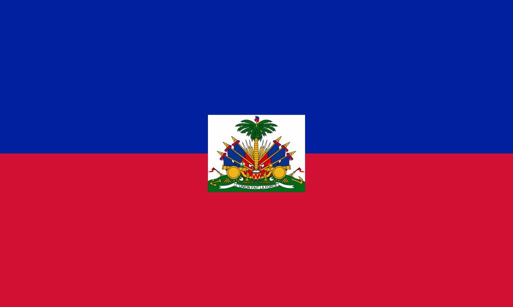 Haiti flag coloring country flags